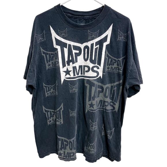 Men's Y2K Tapout MPS Big Logo Shirt Size XL MMA UFC Boxing Brocore - Picture 1 of 3